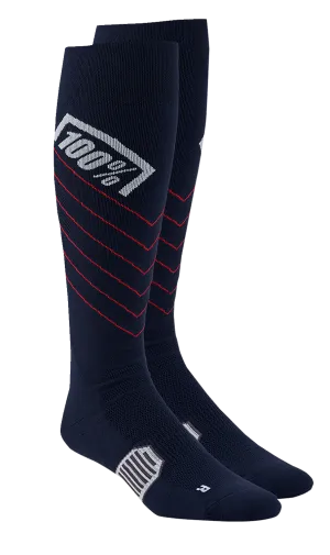 100% Hi-Side Performance Socks - Navy - Small/Medium 20054-00003