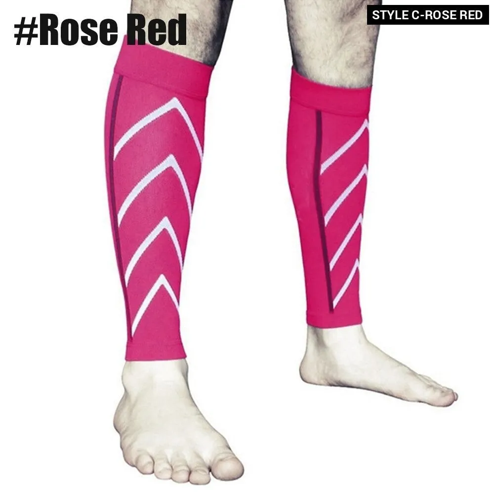 1pair Sports Calf Compression Leg Guard Sleeves for Cycling Running Basketball Football