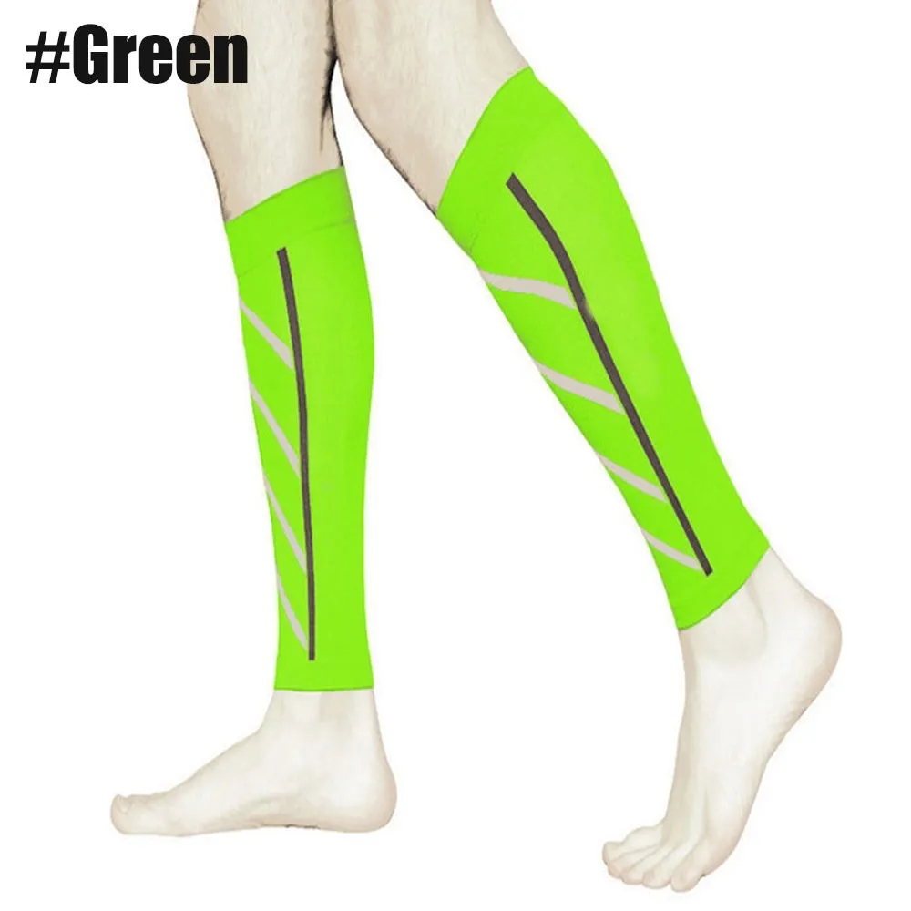 1pair Sports Calf Compression Leg Guard Sleeves for Cycling Running Basketball Football