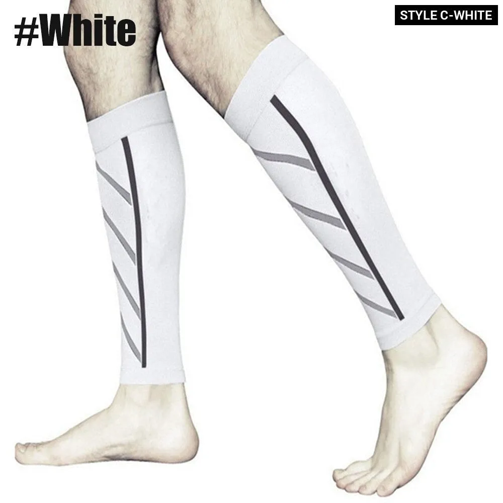 1pair Sports Calf Compression Leg Guard Sleeves for Cycling Running Basketball Football
