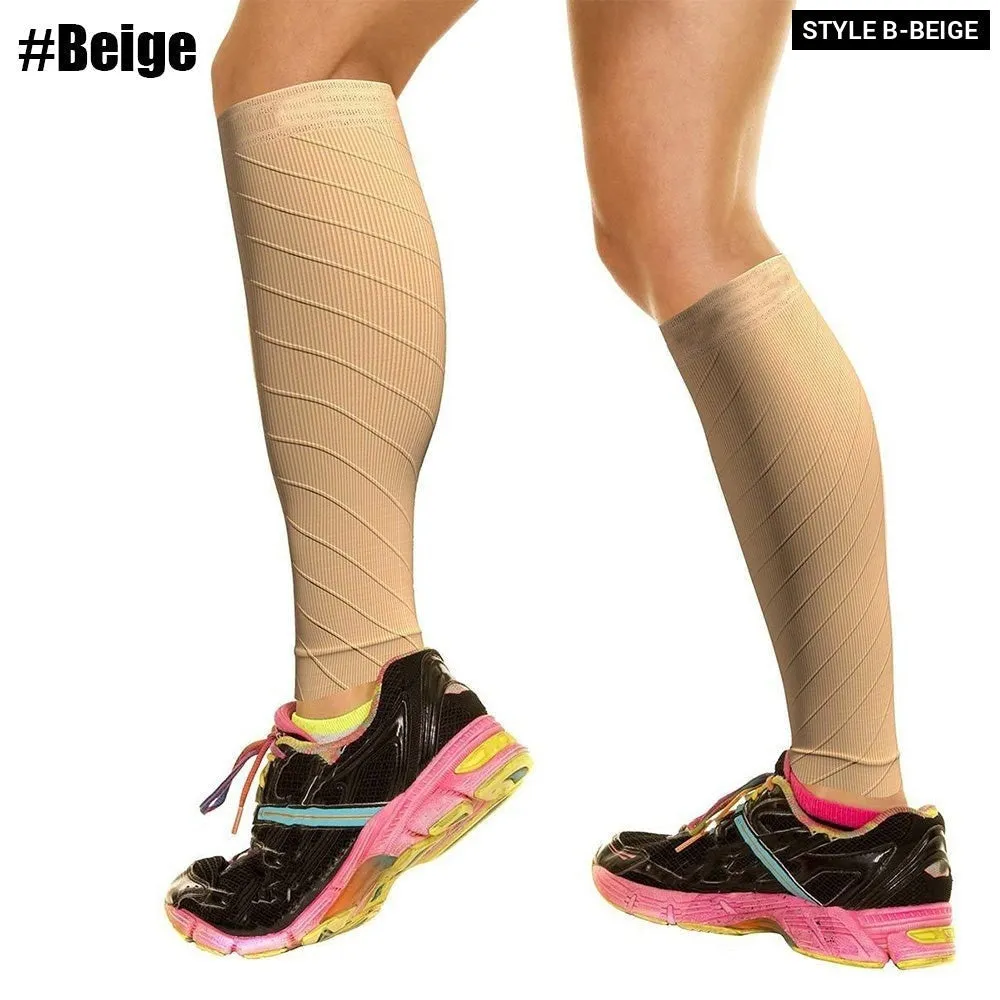 1pair Sports Calf Compression Leg Guard Sleeves for Cycling Running Basketball Football