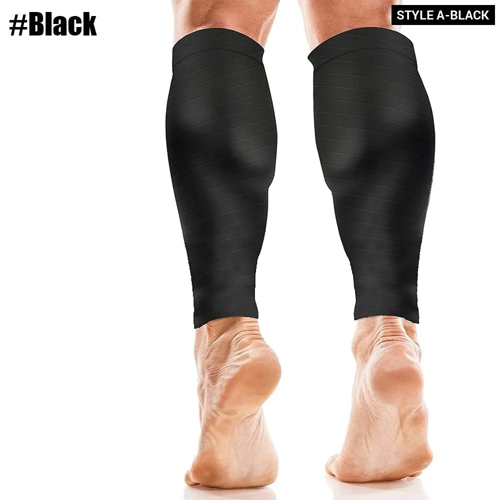 1pair Sports Calf Compression Leg Guard Sleeves for Cycling Running Basketball Football