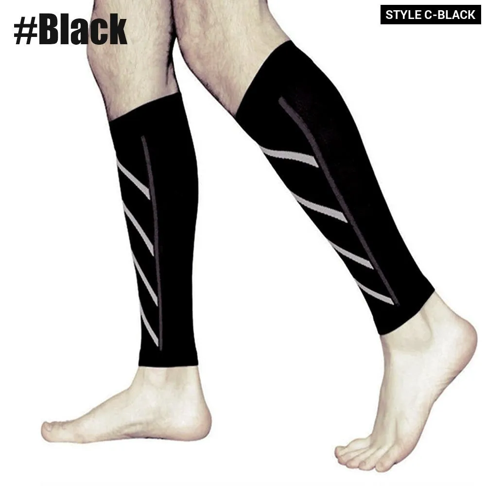1pair Sports Calf Compression Leg Guard Sleeves for Cycling Running Basketball Football