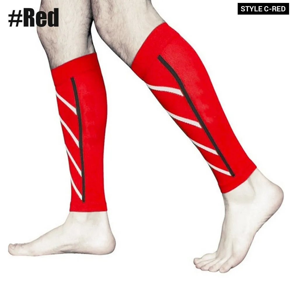 1pair Sports Calf Compression Leg Guard Sleeves for Cycling Running Basketball Football