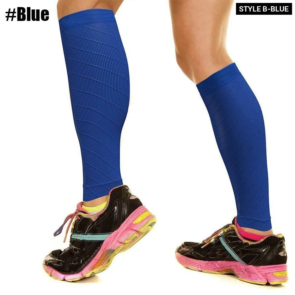 1pair Sports Calf Compression Leg Guard Sleeves for Cycling Running Basketball Football
