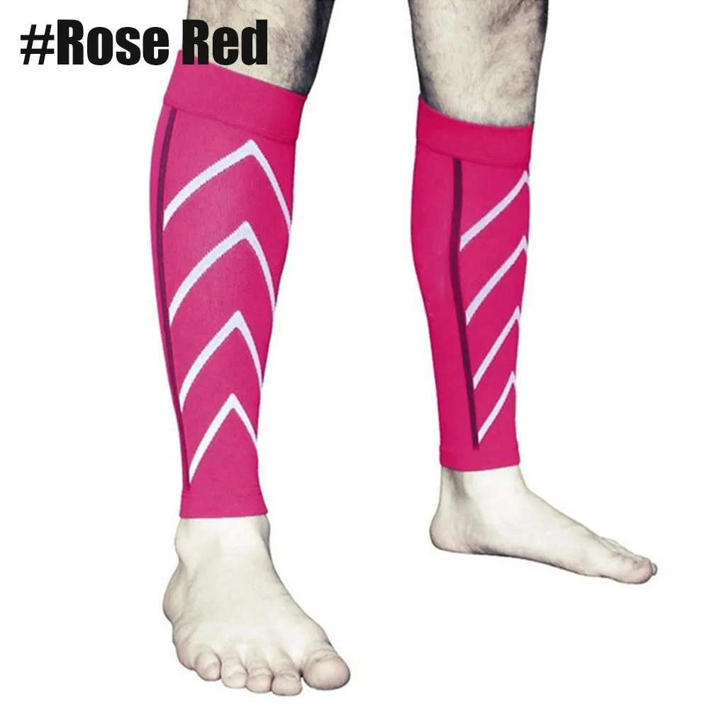1pair Sports Calf Compression Leg Guard Sleeves for Cycling Running Basketball Football