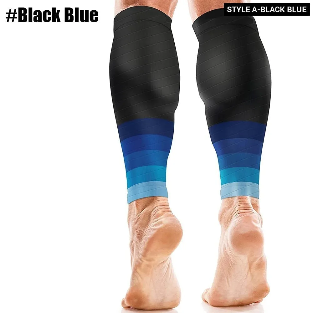 1pair Sports Calf Compression Leg Guard Sleeves for Cycling Running Basketball Football
