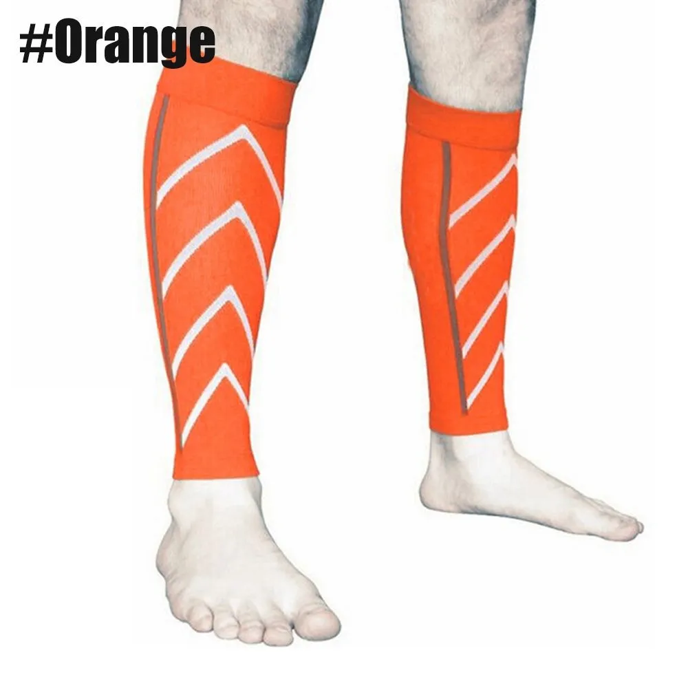 1pair Sports Calf Compression Leg Guard Sleeves for Cycling Running Basketball Football