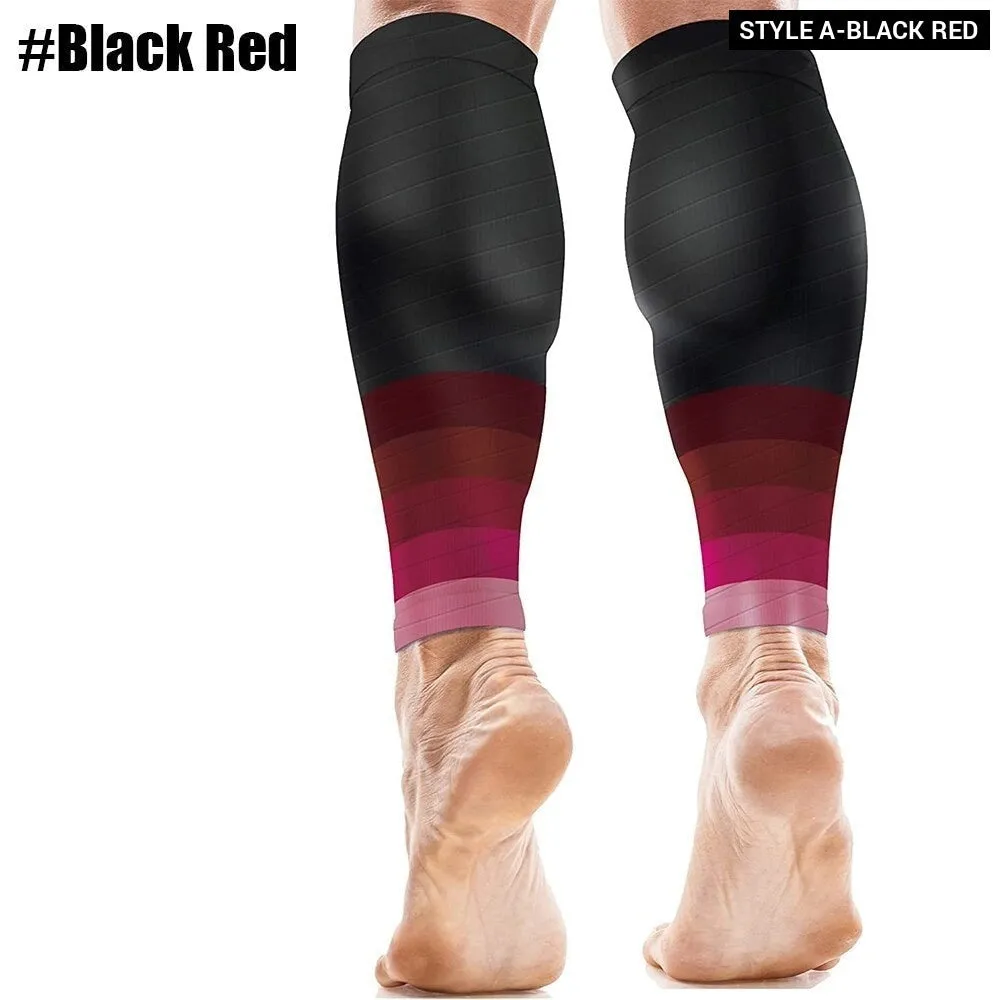 1pair Sports Calf Compression Leg Guard Sleeves for Cycling Running Basketball Football