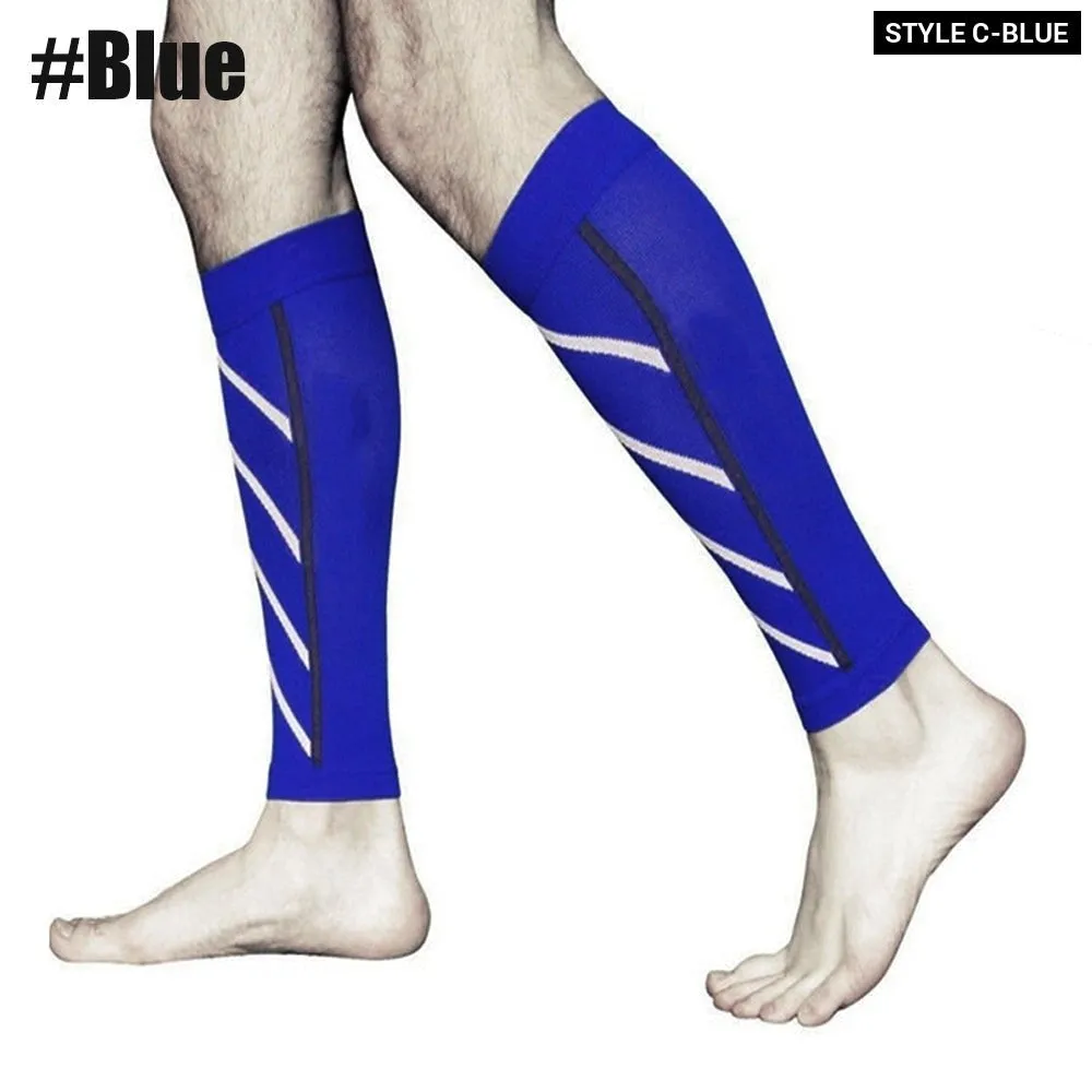 1pair Sports Calf Compression Leg Guard Sleeves for Cycling Running Basketball Football