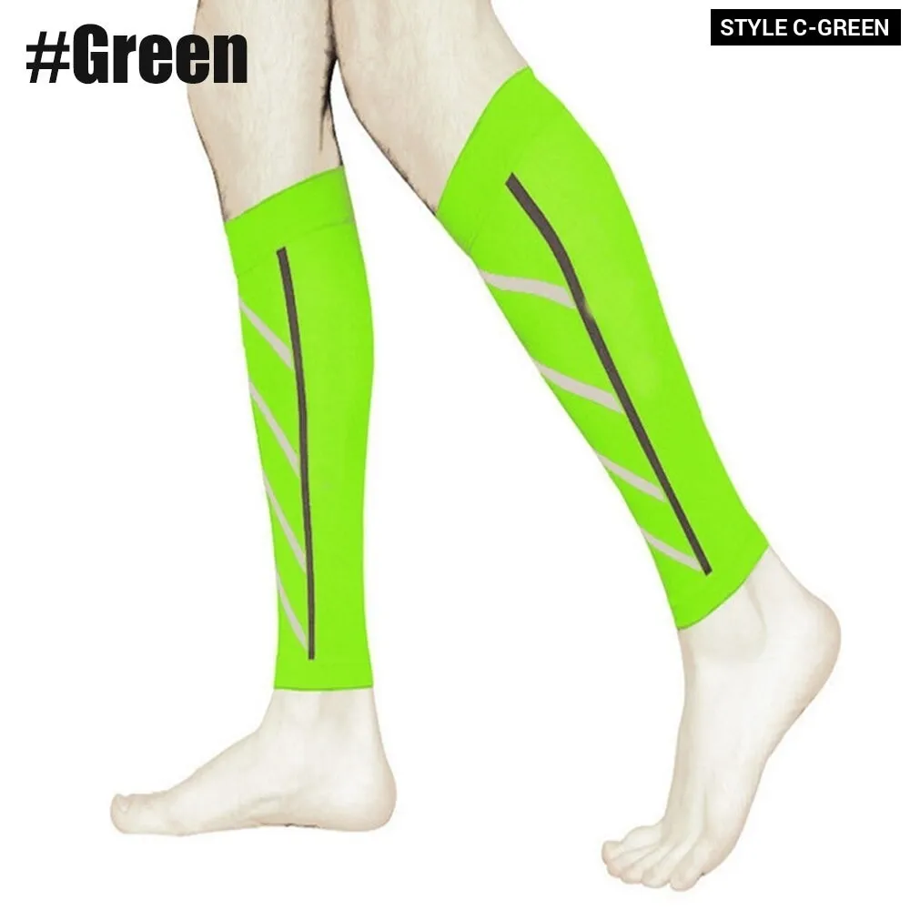 1pair Sports Calf Compression Leg Guard Sleeves for Cycling Running Basketball Football