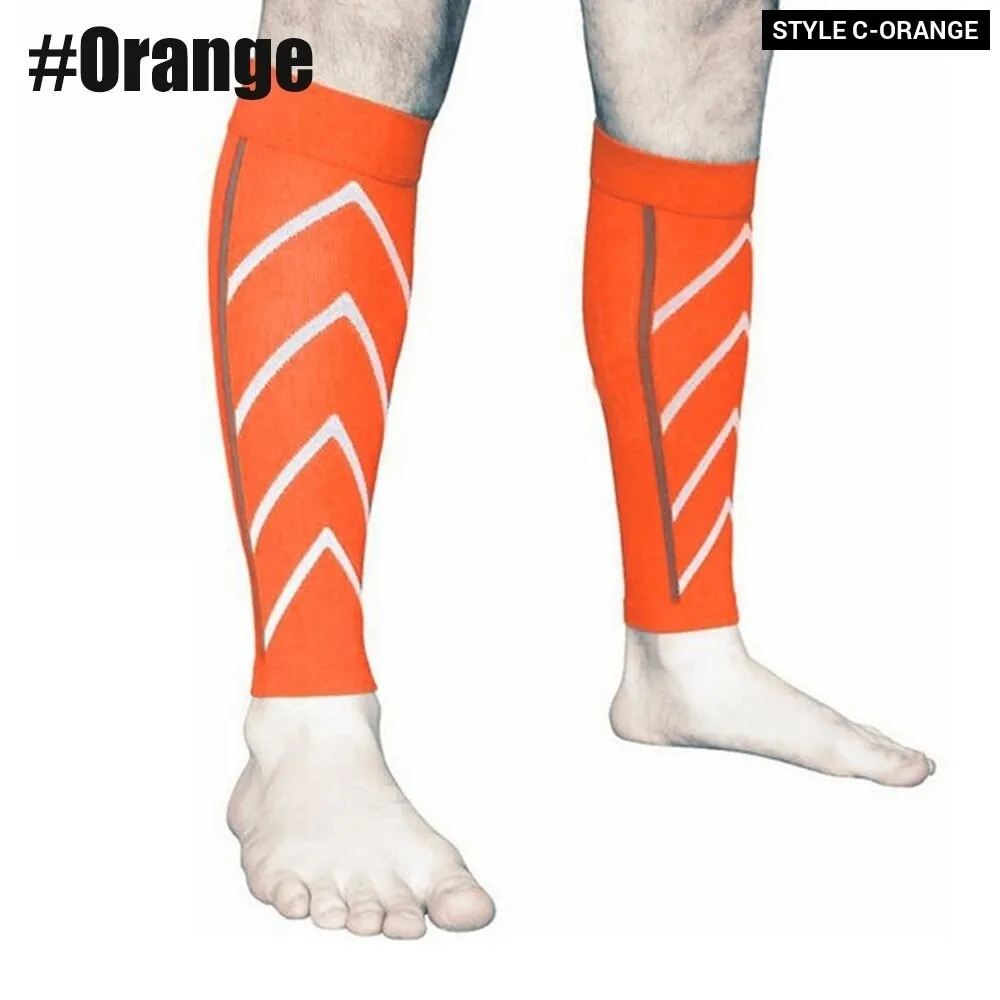 1pair Sports Calf Compression Leg Guard Sleeves for Cycling Running Basketball Football