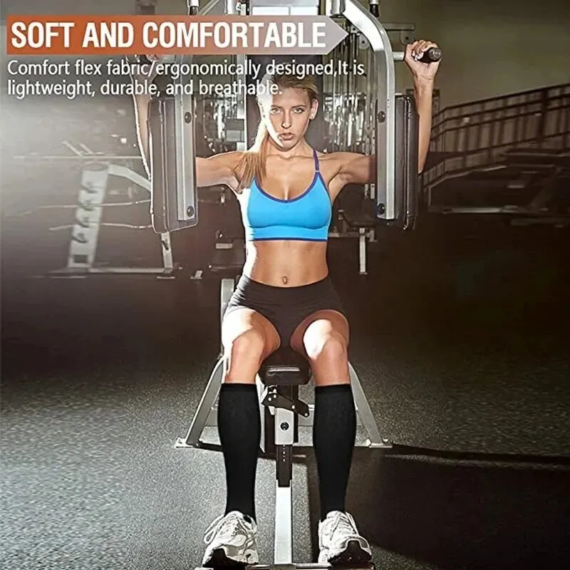 2 Pairs Compression Stockings Promote Blood Circulation Slimming and Comfort