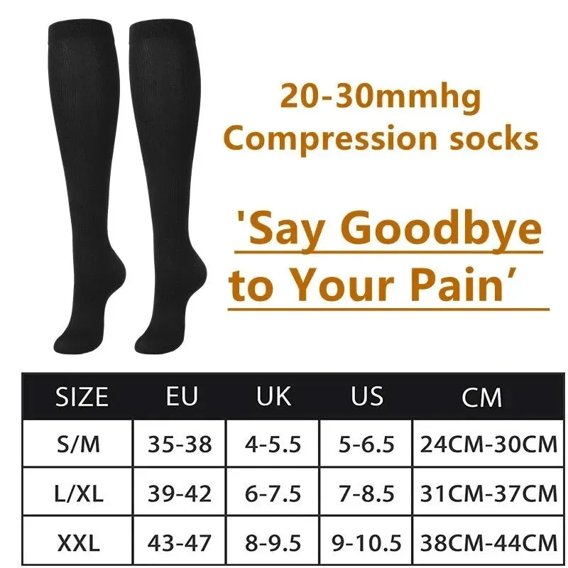 2 Pairs Compression Stockings Promote Blood Circulation Slimming and Comfort