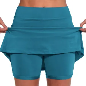 2025 Womens Skorts High Waist Sports Shorts Tennis Mini Skirts Skorts Causal Trendy Short Plus Size Summer Gym Clothes