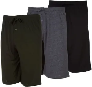 3 Pack Mens Jersey Shorts with Pockets and Drawstring  Soft Men's Lounge Shorts for The House, Sleep PJ, Pajamas  Up to 3XL
