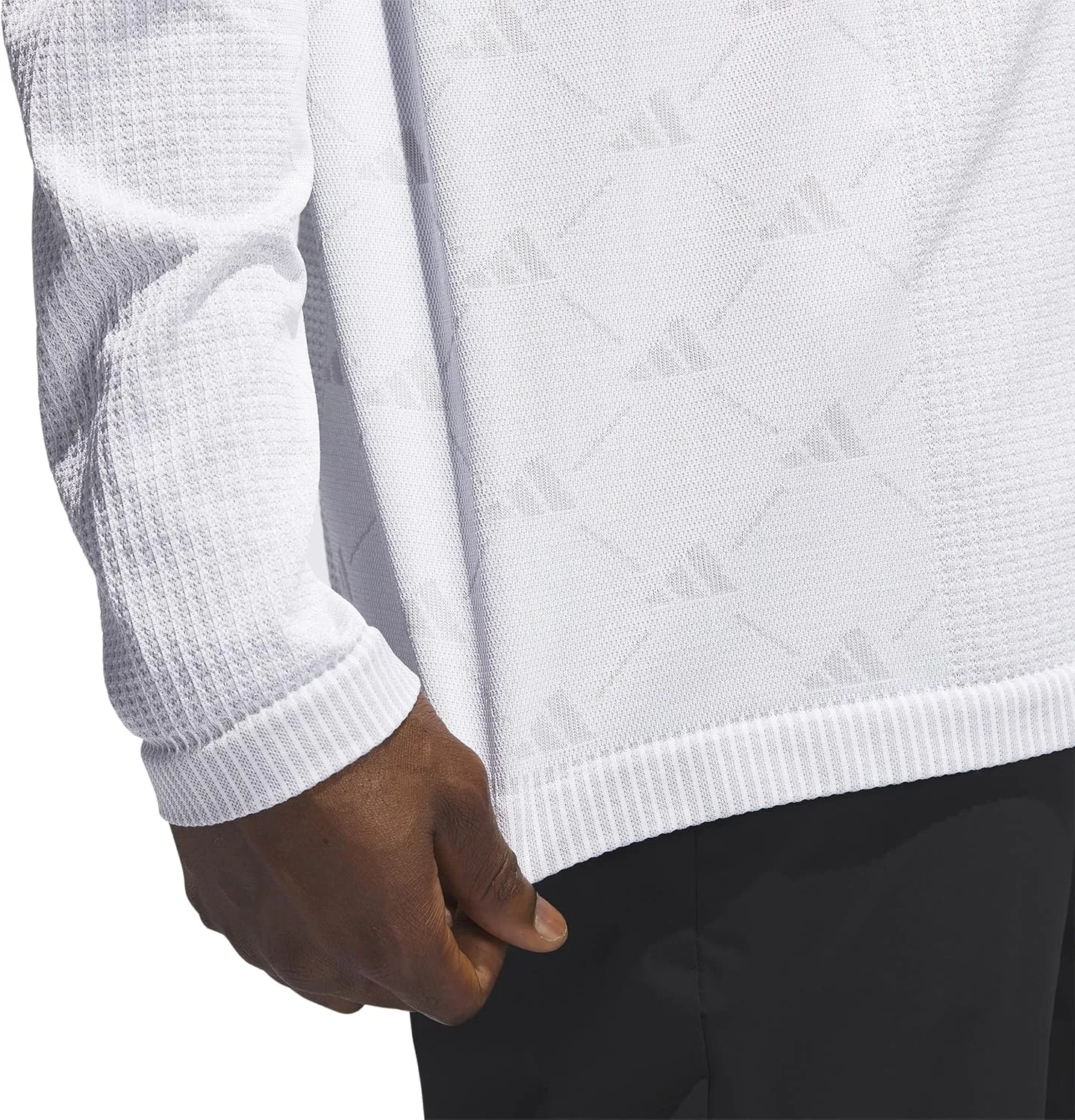 adidas Men's Ultimate365 Tour Primeknit Long Sleeve Golf Polo Shirt