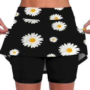 aihihe Skirts for Women 2024 Elegant Black Spandex Shorts for Women Plus Size Skorts for Women Dressy Casual Petite
