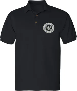 ALLNTRENDS Men's Polo T Shirt US Navy Embroidered Army Top USA American Soldier
