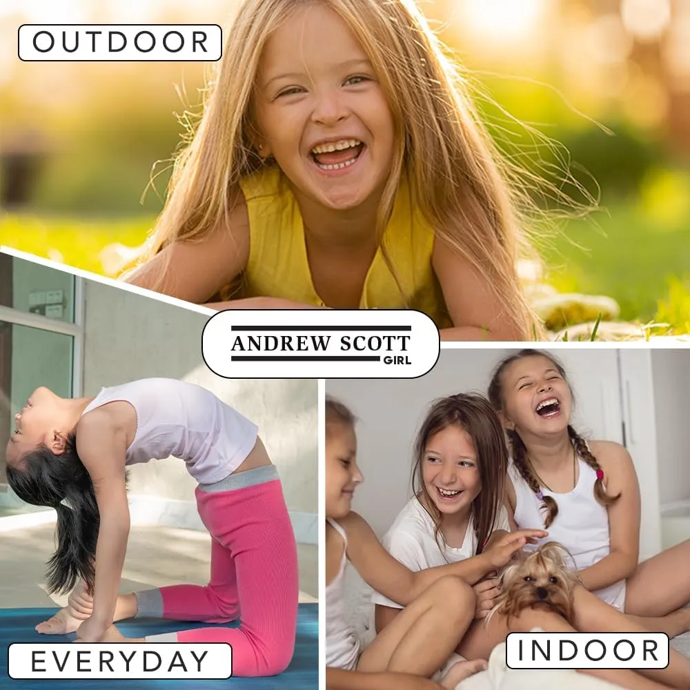 Andrew Scott Girls Camis & Tanks | Cotton Tank Top Layering Undershirts | Multi Pack Colors