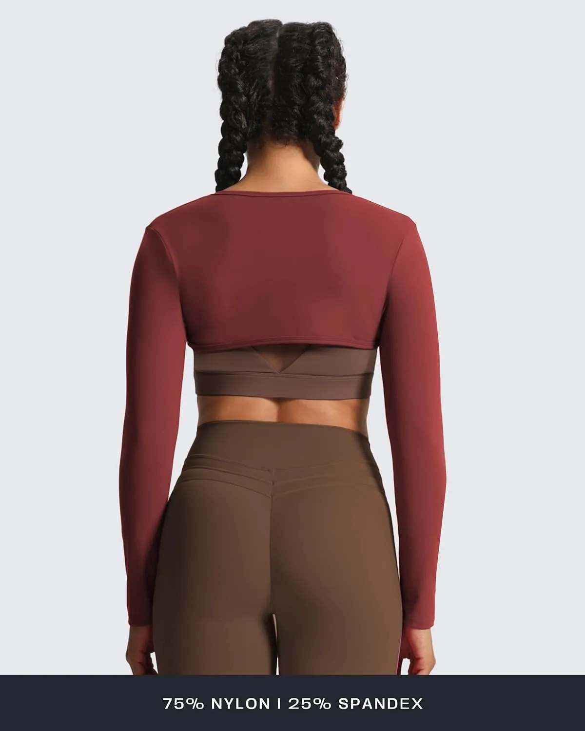 Aoxjox Women's Long Sleeve Open Front Lexi Lined Bolero Shrug Crop Top Cardigan