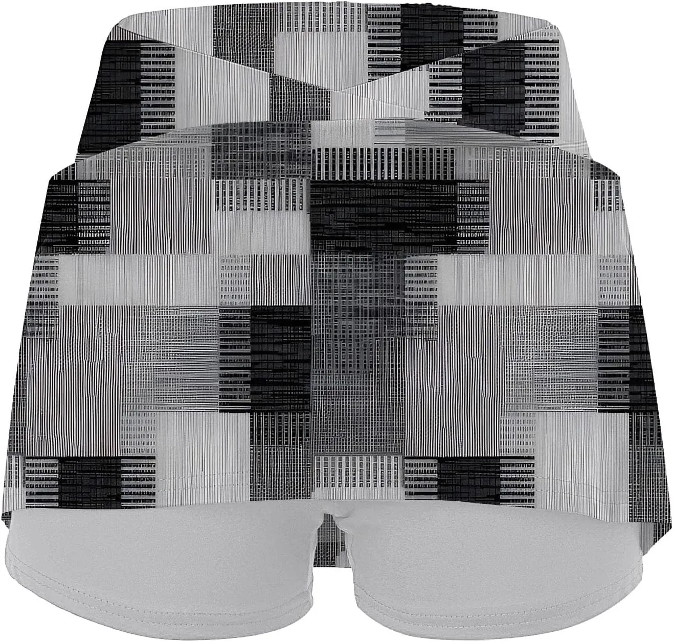 Athletic Skorts for Woman Elastic Cross Hight Waisted Tennis Yoga Shorts Skirts with Pockets Tummy Control Joggers