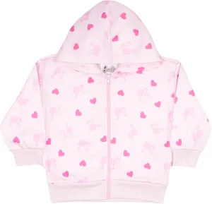 Barbie Girls Zip Up Hoodie Cursive Logo Graphic Print Hooded Zip-Up Sweatshirt Fashion Hoodies for Kids