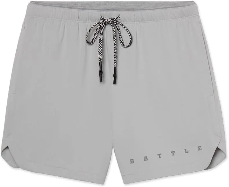 Battle Sports Fly 2.0 Men's Athletic Shorts - Lightweight 7 Inseam Sweat Wicking Drawstring Shorts with Built-in Cell Pocket