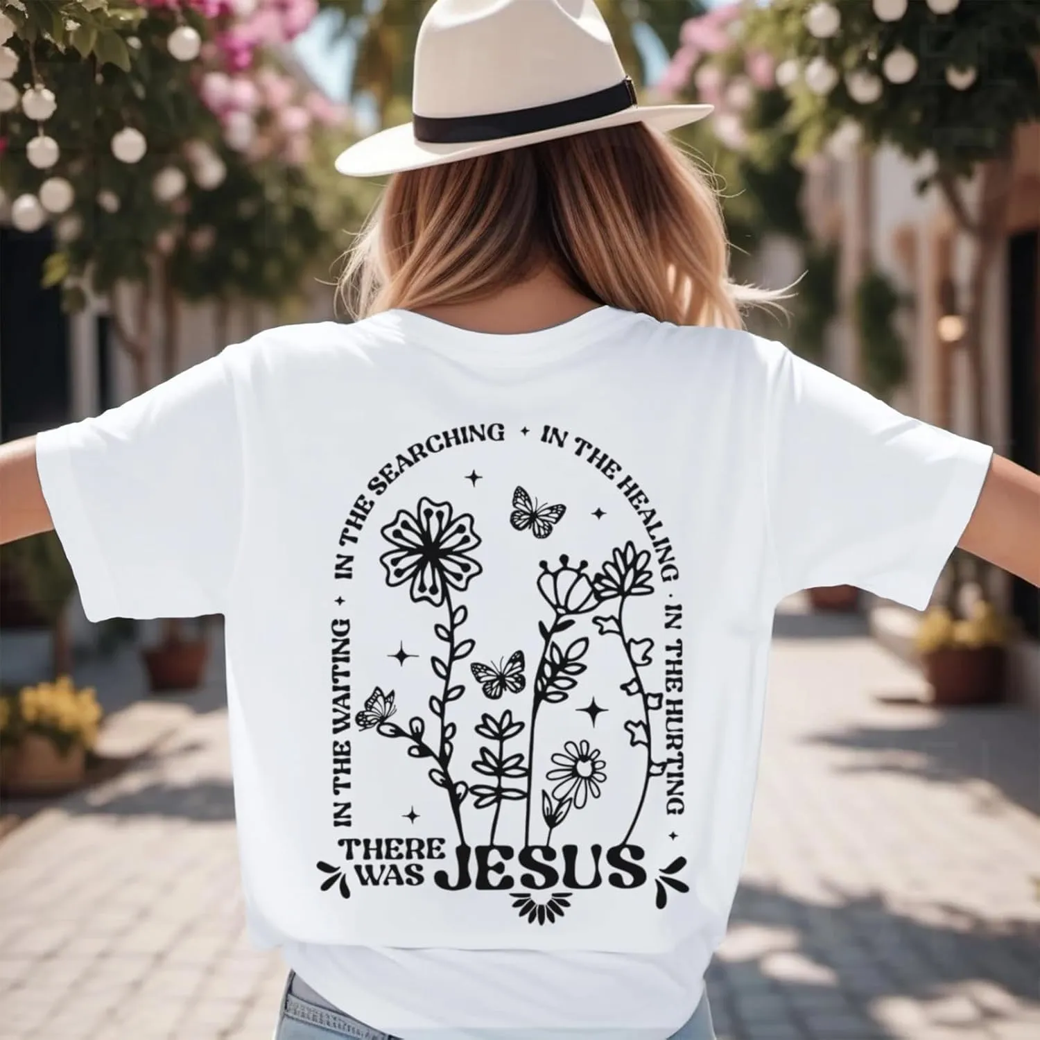 BINTEHGS Christian Jesus Shirts for Women Religious Faith Boho Graphic Tees God Inspirational Bible Verse Tshirts Clothing