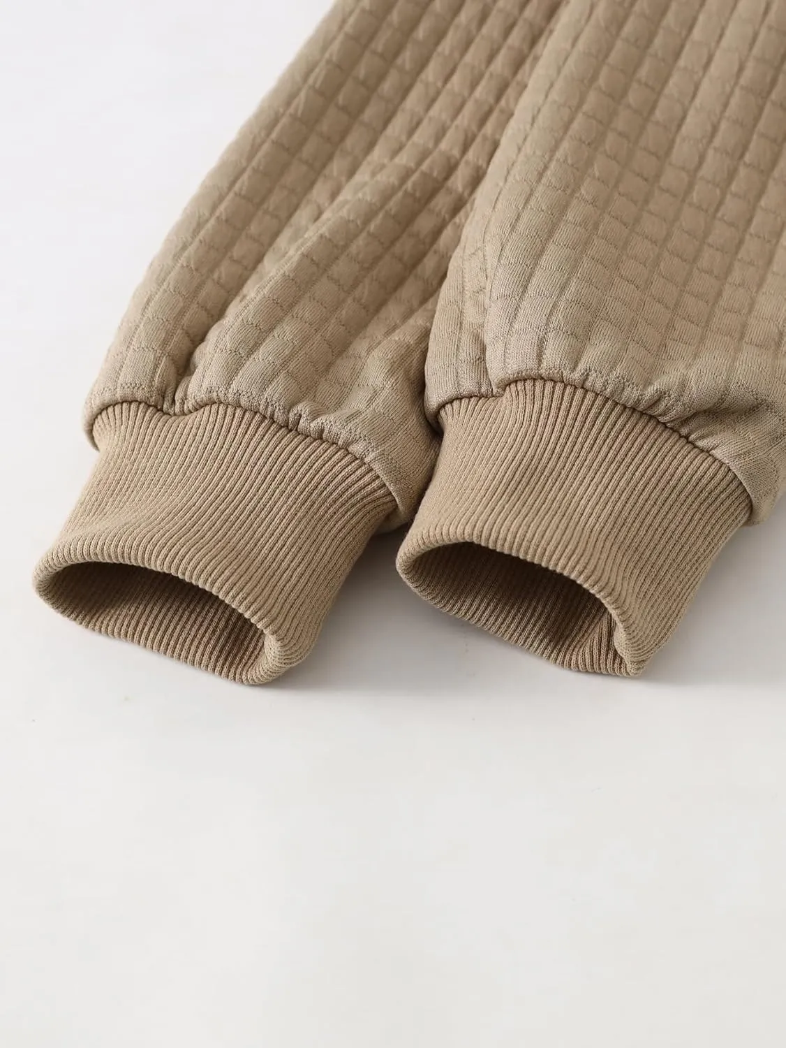 Boys Hooded Sweatshirts Waffle Knit Colorblock Pullover Hoodies Casual Sweatshirt 4-12 Years