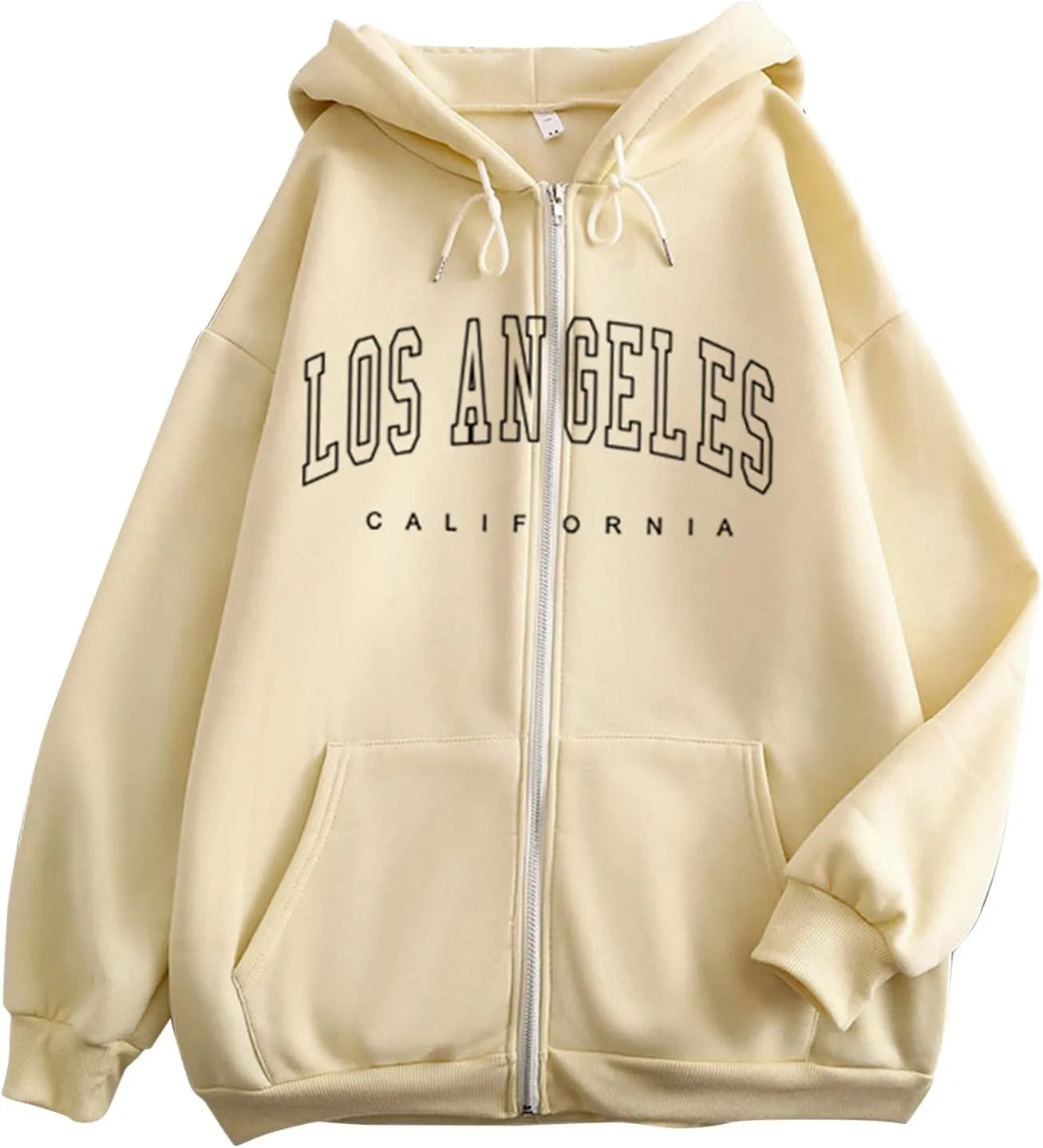 California Hoodies For Girls Letter Print Graphic Sweatshirt Hooded Long Sleeve Casual Loose Pullover Tops For 4-14 Years