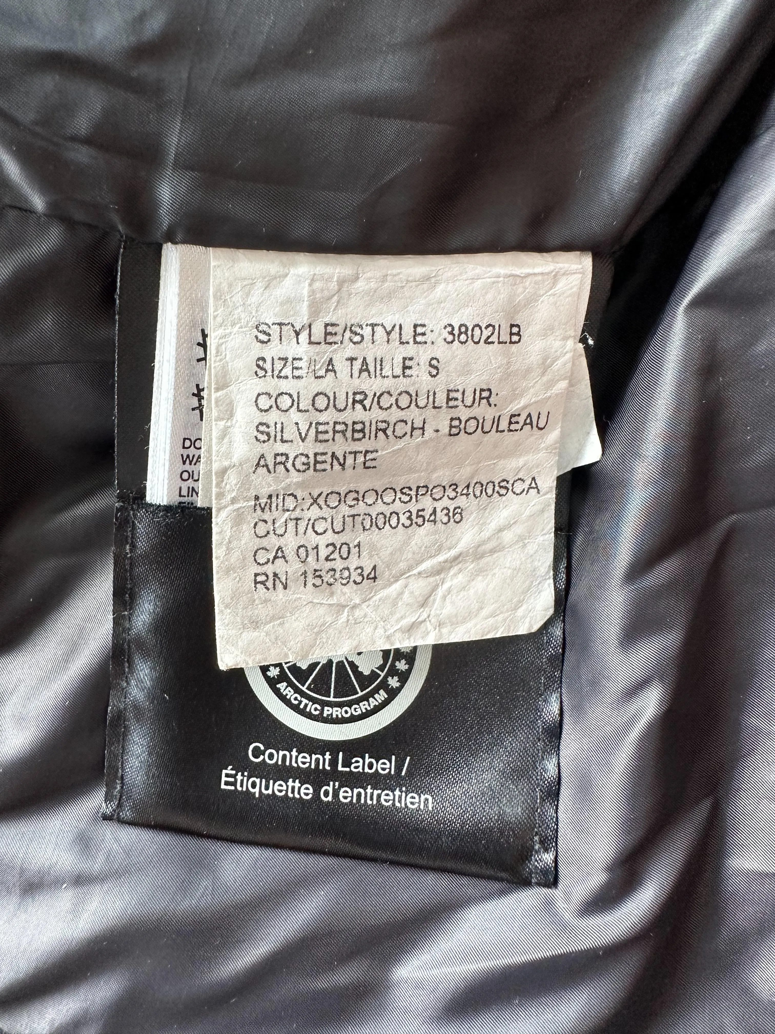 Canada Goose Silverbirch Shelburne Back Label Women's Jacket