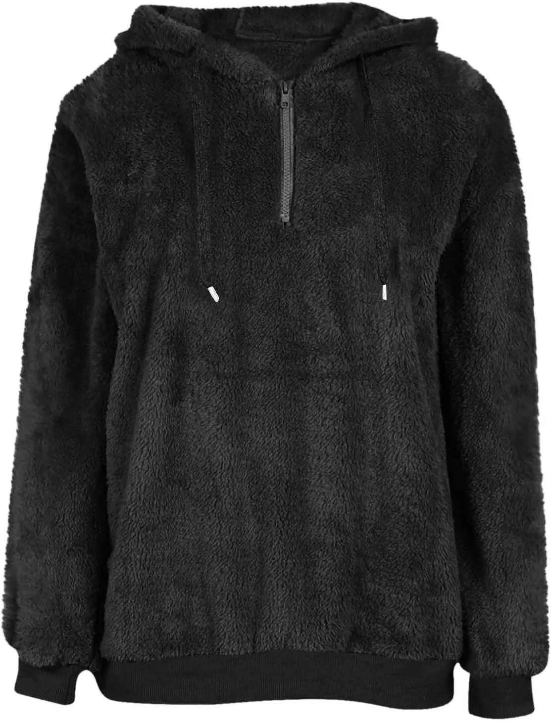 ChicCrate Womens Oversized Sherpa Pullover Hoodie Fuzzy Fleece Sweatshirt Trendy Comfrt Casual Fluffy Hoodies