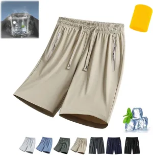 CLOUDEMO Iced Active Shorts for Women, Onavee Icedactive - Women's Ice Silk Quick Drying Stretch Pants