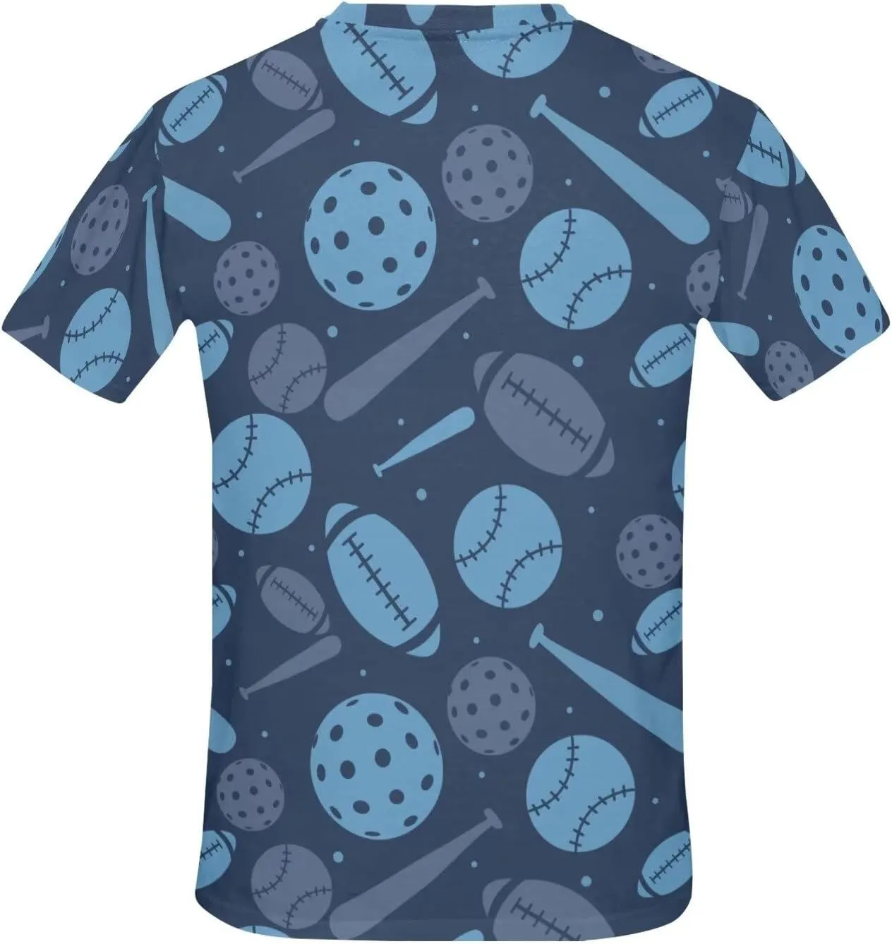 Crew Neck T-Shirts for Men Novelty Short Sleeve Casual Summer Tee Shirt for Gym Basketball Athletic Size S-3XL