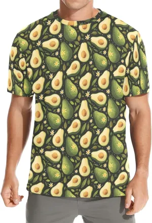 Crew Neck T-Shirts for Men Novelty Short Sleeve Casual Summer Tee Shirt for Gym Basketball Athletic Size S-3XL