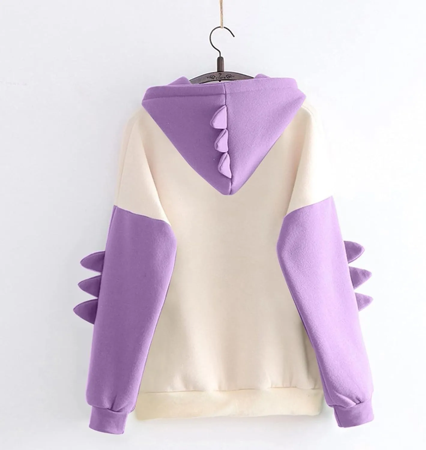 Cute Hoodies for Women Teen Girls Crewneck Dinosaur Long Sleeve Hooded Pullover Sweatshirt Oversized Fall Cartoon Hoodie
