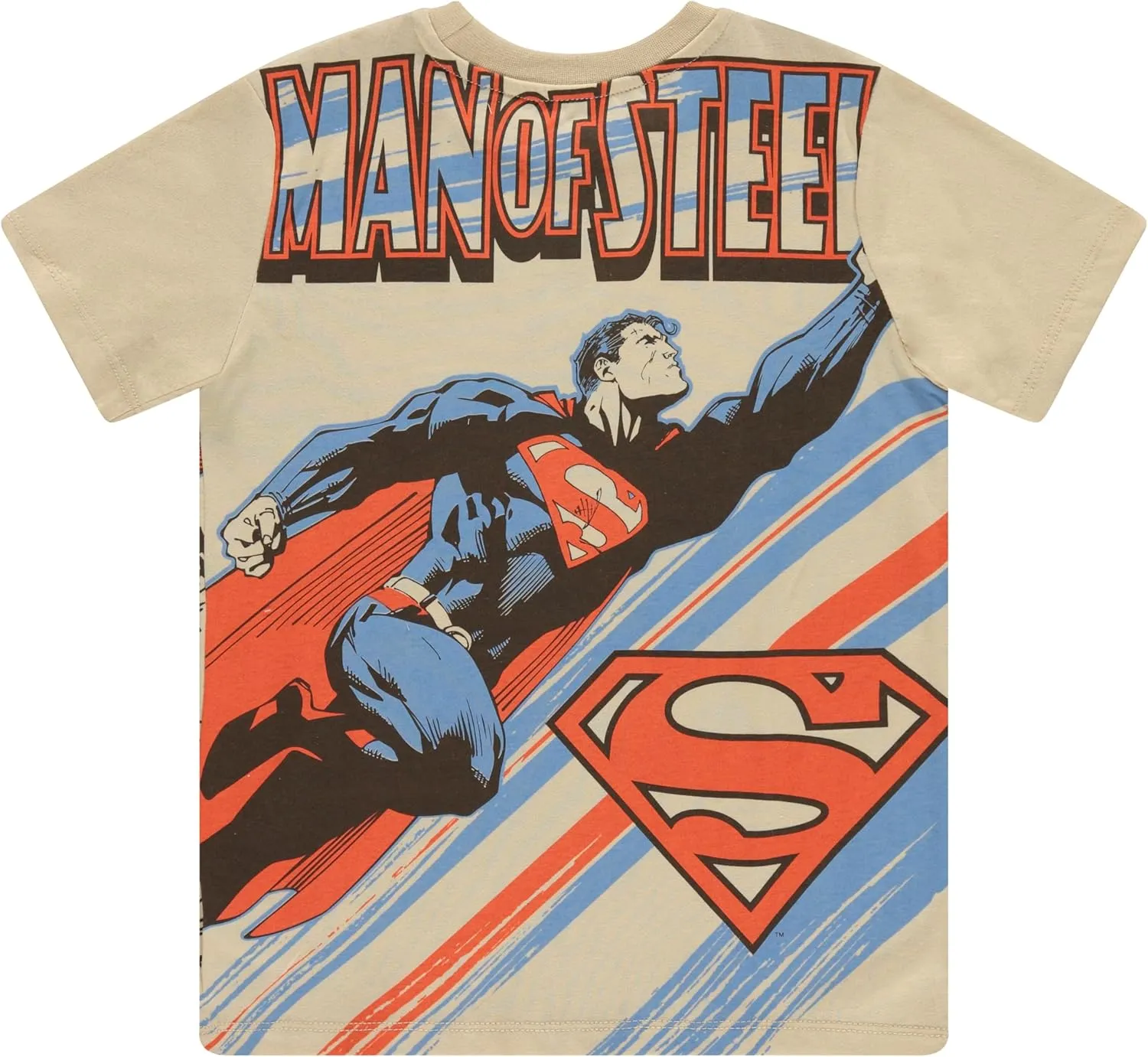 DC Comics Superman Fashion T-Shirt Little to Big Kid/Boys 4-20 Sizes