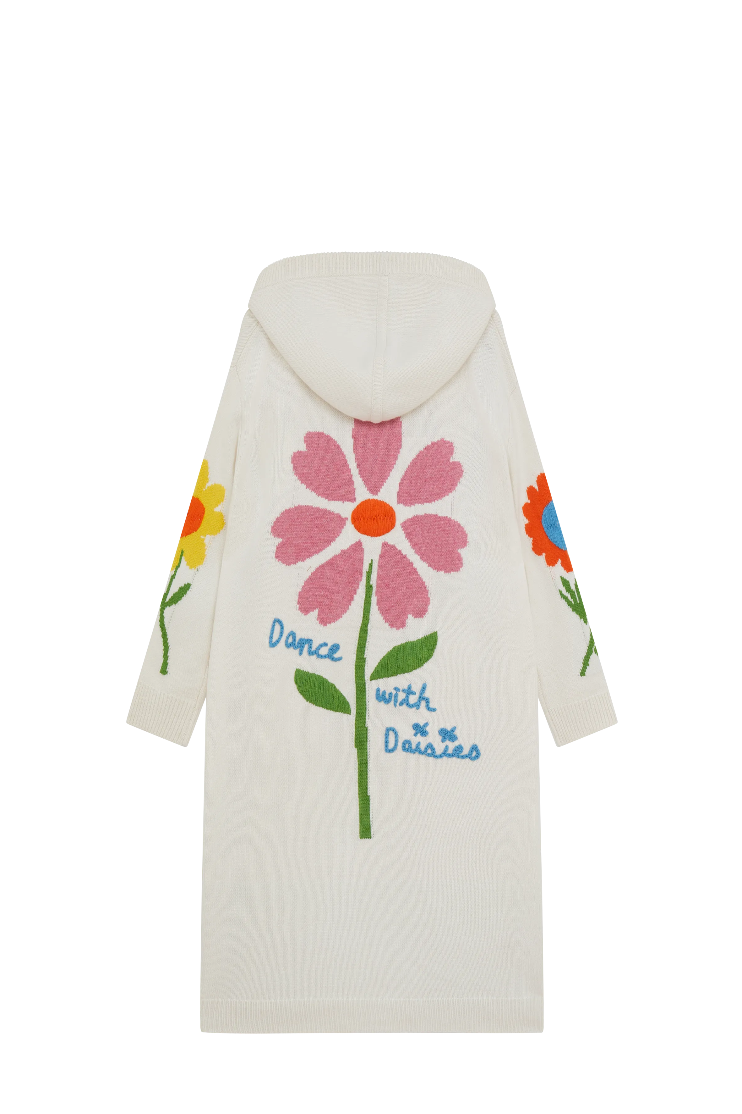 Embroidered Floral Long Cardigan