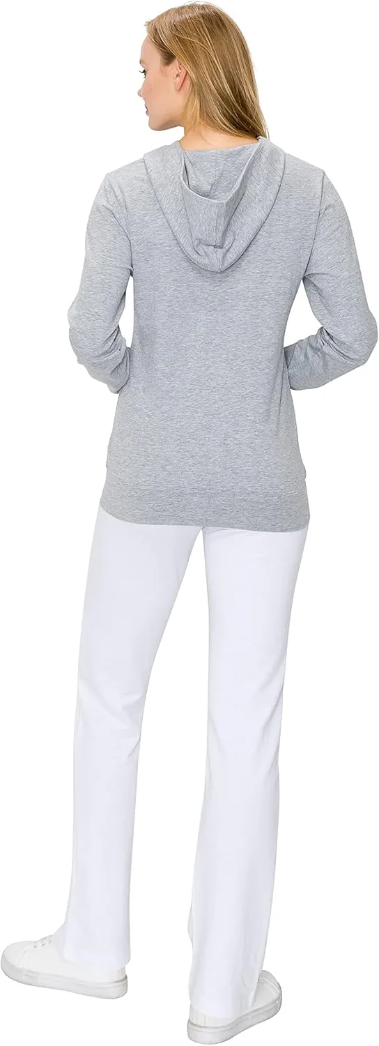 EttelLut Lightweight Comfy Cotton Casual Active Full Zip-up/Pullover Plain Hoodie Jacket