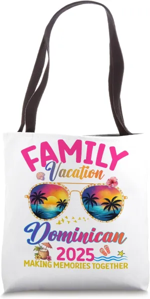 Family Vacation Dominican 2025 Family Matching Summer Trip Tote Bag