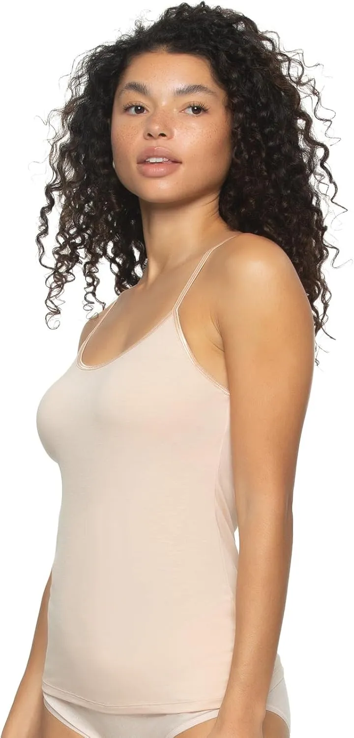 Felina | So Smooth Modal Cami Top with Hidden Built in Shelf Bra Support