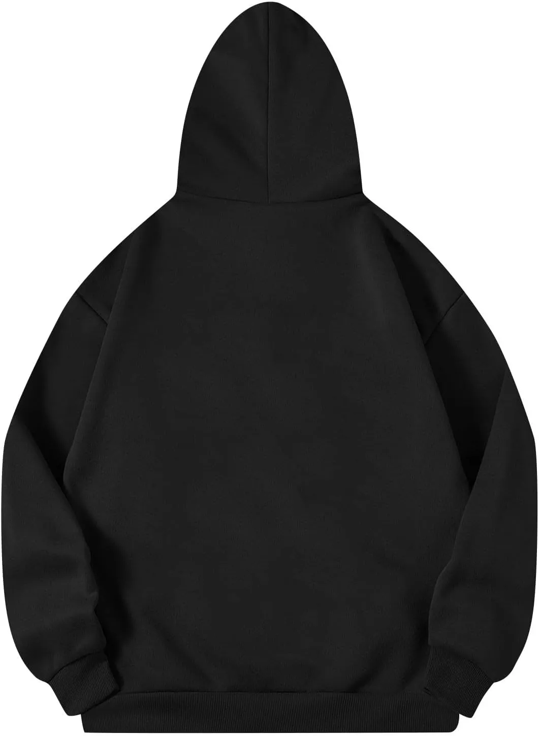 Fleece Hoodie Women Lightweight Drop Shoulder Oversized Sweatshirt Drawstring Casual Plush Workout Hoodies w/Pockets
