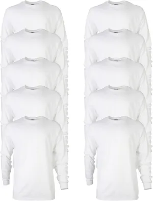 Gildan Adult Ultra Cotton Long Sleeve T-Shirt, Style G2400, Multipack