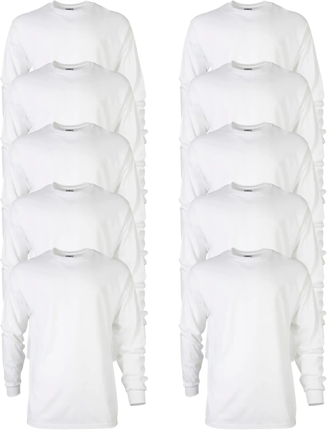Gildan Adult Ultra Cotton Long Sleeve T-Shirt, Style G2400, Multipack