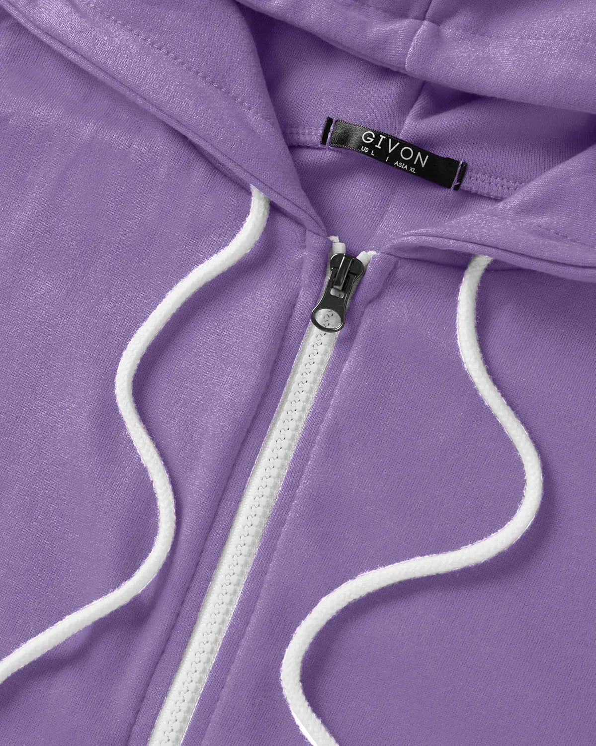 GIVON Womens Zip Up Long Tunic Hoodie Sweatshirt Lightweight Regular Fit Jacket with Pockets