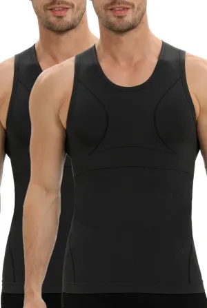 Gynecomastia Compression Shirt for Men, Slimming Tank Top Undershirts, Mens Body Shaper Vest