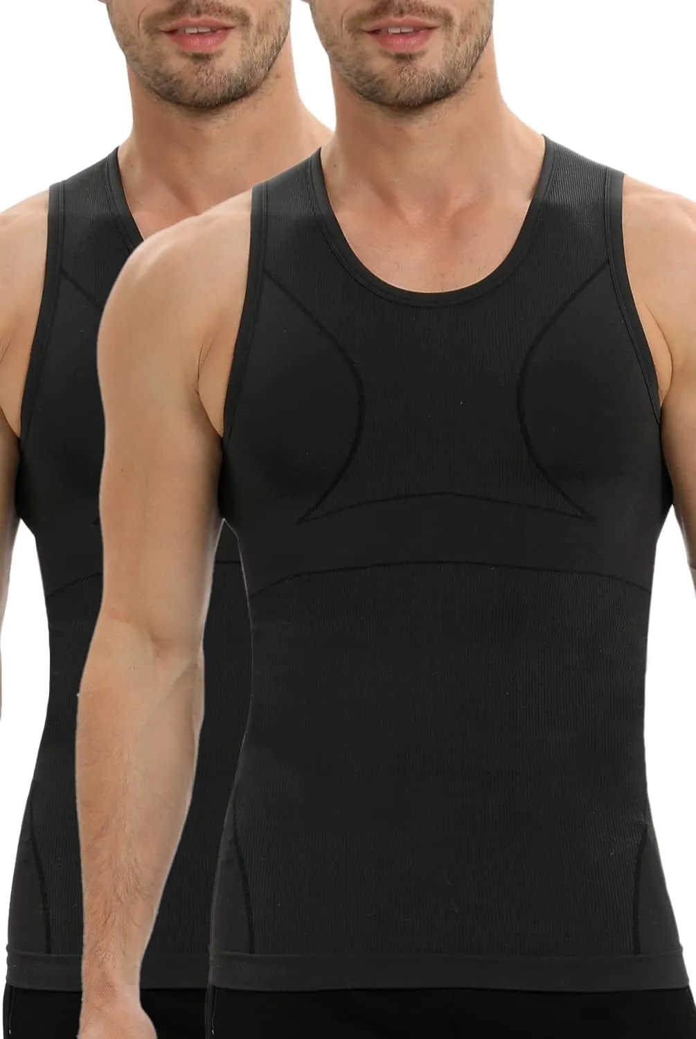 Gynecomastia Compression Shirt for Men, Slimming Tank Top Undershirts, Mens Body Shaper Vest