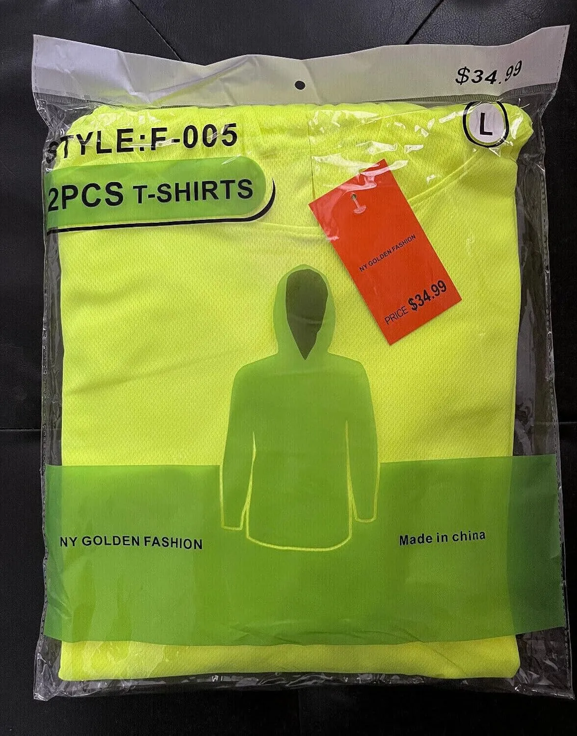 Hi Vis High Visibility T Shirt Long Sleeve Safety Construction Work Shirts with Hood