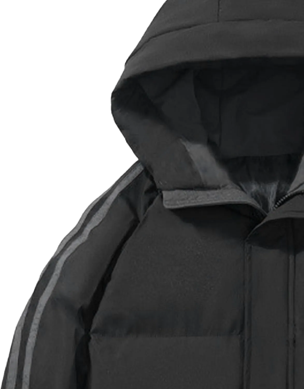JEShifangjiusu Men's Puffer Jacket Waterproof Winter Parka Jacket Warm Thicken Ski Coat Thicken Padded Cotton Coat with Hood